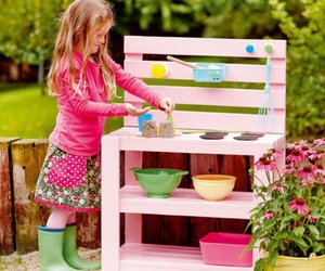 Matschküche selber bauen für den Balkon oder Garten