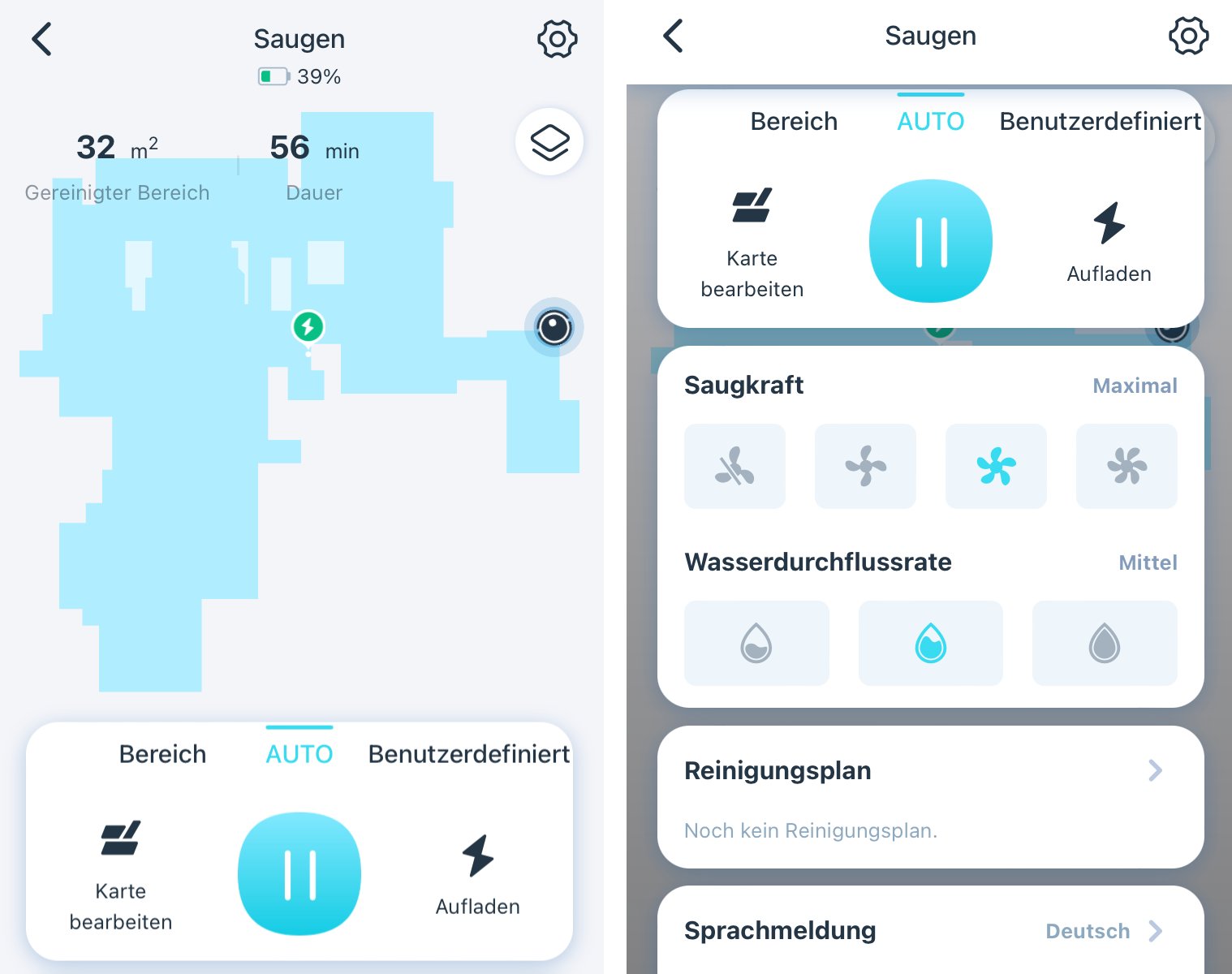 Yeedi 2 Hybrid - App-Einstellungen 01 Yeedi 2 Hybrid - App-Einstellungen 01
