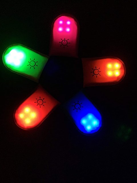 LED Blinklicht Schulranzen, 8 Stück LED Reflektoren Kinder