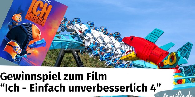 Gewinnt zum Heimkinostart von "Ich - Einfach unverbesserlich 4" einen von zwei Familien-Urlauben ins LEGOLAND