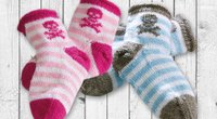 Kindersocken mit Piratenmotiv stricken