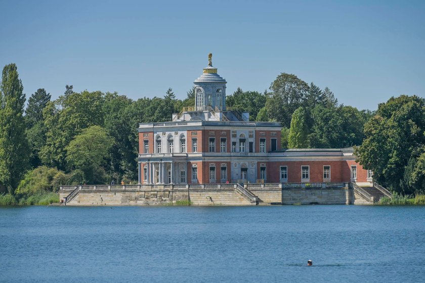 Marmorpalais, Neuer Garten, Heiliger See, Potsdam, Brandenburg, Deutschland *** Marble Palace, New Garden, Holy Lake, Potsdam, Brandenburg, Germany