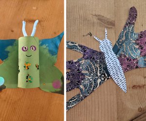 Schmetterling basteln mit Kindern: 7 kunterbunte Ideen mit Bastel-Anleitung
