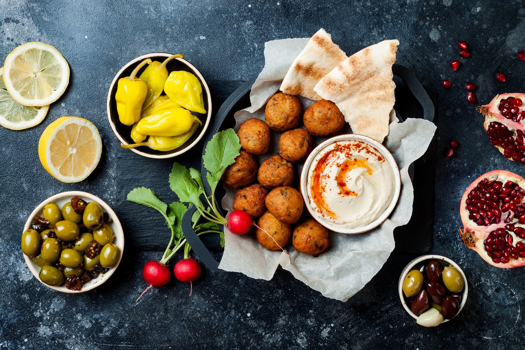 Vegetarisches Weihnachtsessen: Falafel Vegetarisches Weihnachtsessen: Falafel