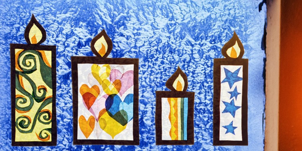 Weihnachten Basteln+Neu !!! Leuchtend bunte Weihnachtsfenster-Angelika Kipp 