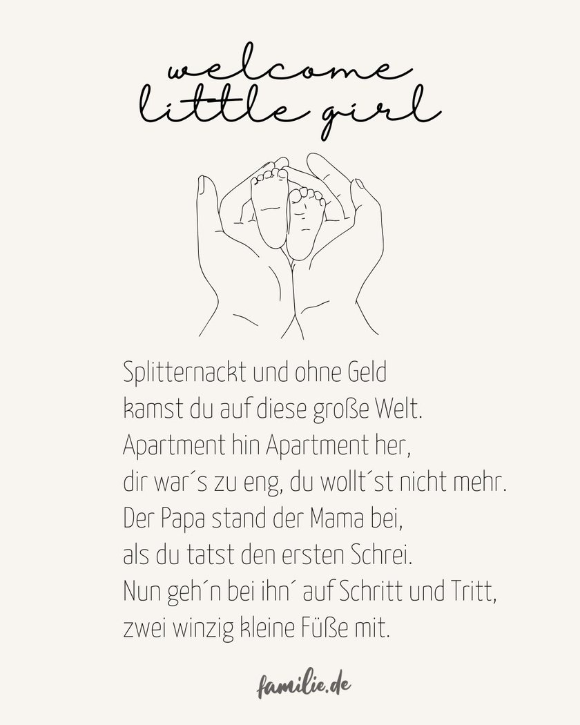 Geburt Tochter Gruß