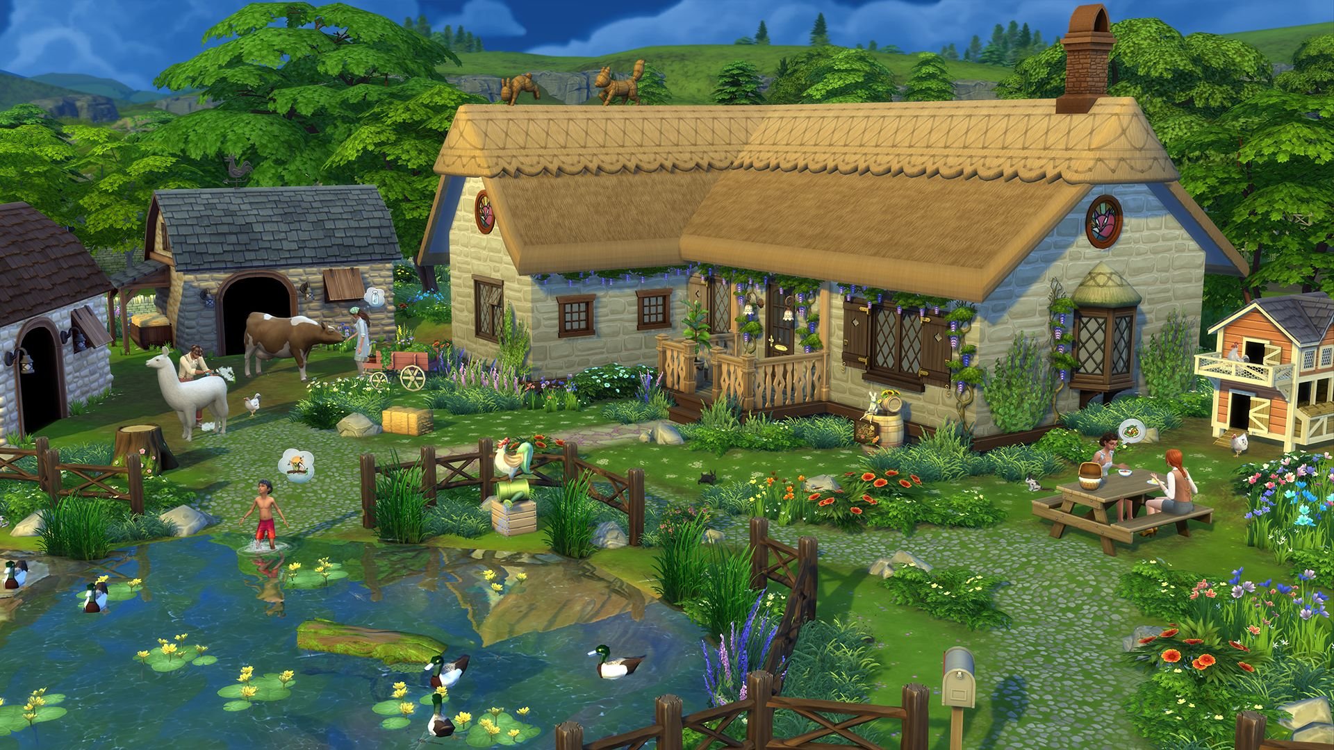 Sims 4 Landhaus-Leben