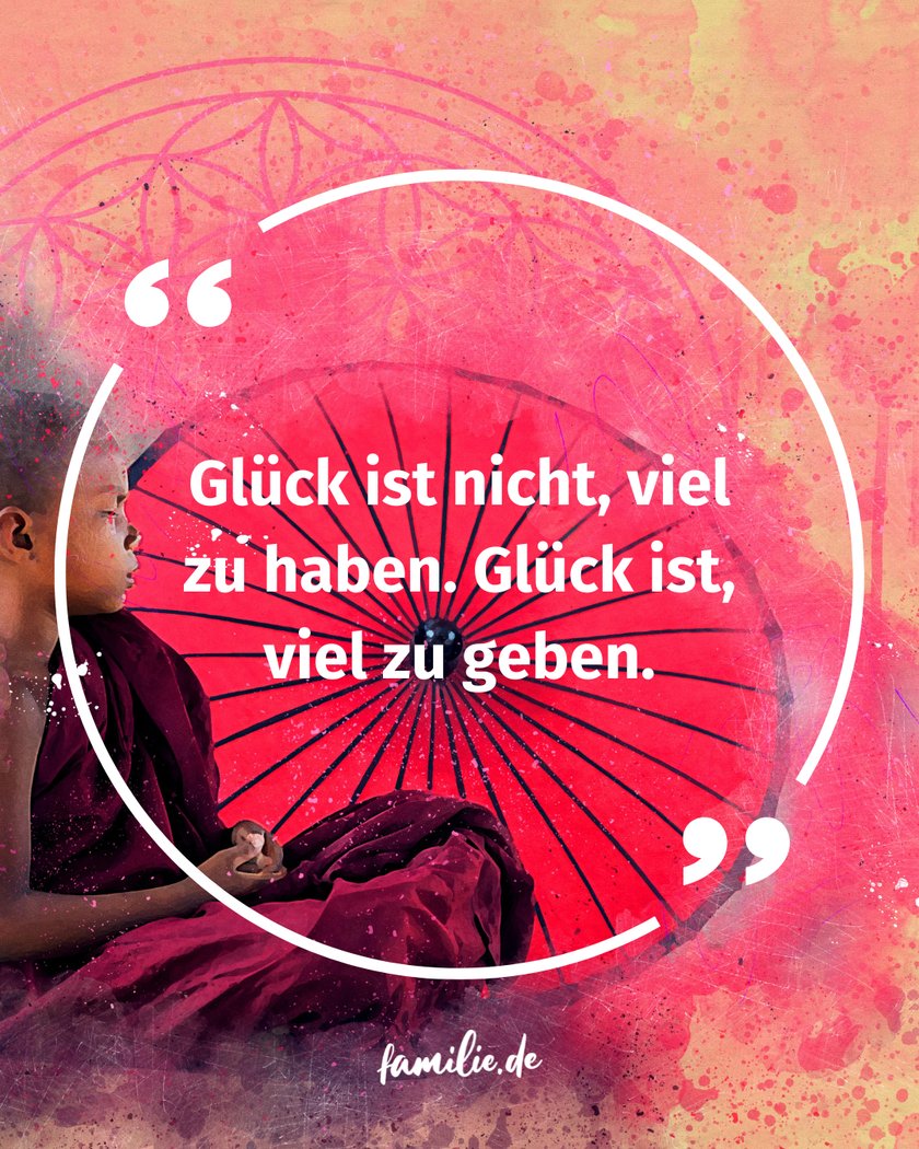 Buddhistische Sprüche - pinke Fassung