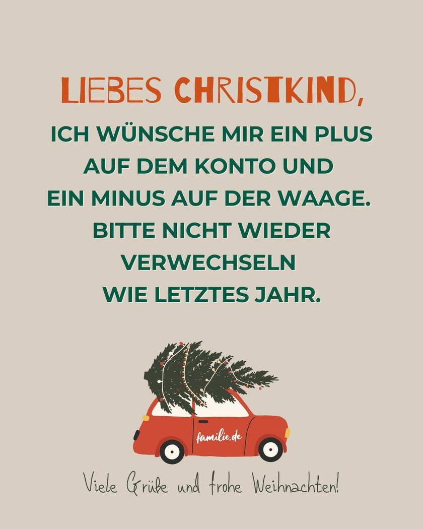 Lustige Sprüche zu Weihnachten