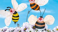 Hummel, Biene & Wespe - Wir basteln sommerliche Blumenstecker