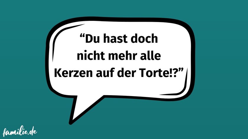 Nicht mehr alle Kerzen auf der Torte