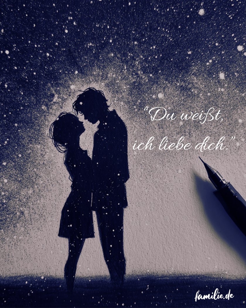 Er sagt nicht "Ich liebe dich!": Du weißt, ich liebe dich!